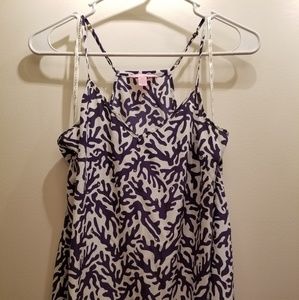 Lilly Pulitzer Purple and White Blouse